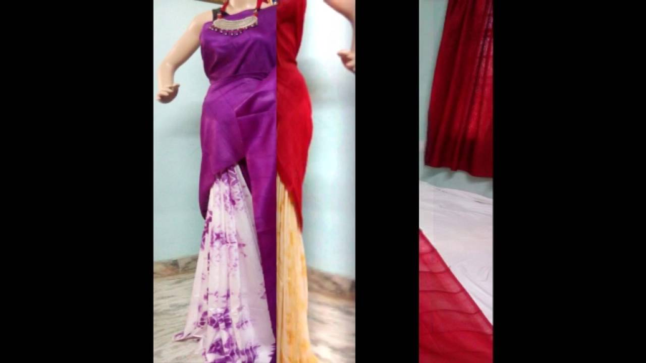 latest designer shibori sarees designs with price/fashion9tv/price:1750 /-