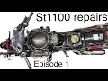 Honda ST1100 Pan European engine removal and strip