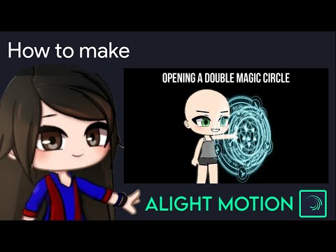 Opening a Double Magic Circle Animation Tutorial in Alight Motion || Gacha Stu-Club Tutorial ||