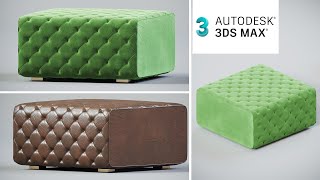 3Dmax Modeling Tutorial - Making of pouf - (3dmax file download)