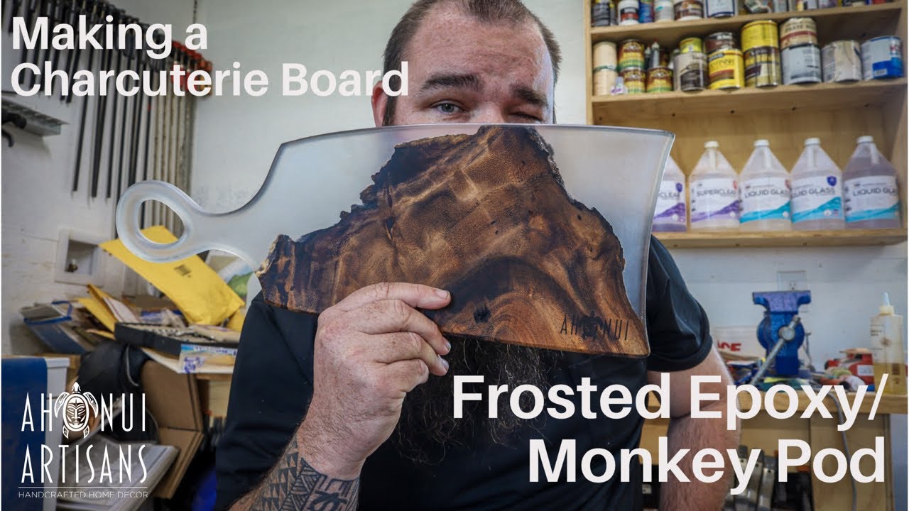 From slab to finish, Making a Monkey Pod and Epoxy Charcuterie Board