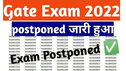 gate 2022 postponed|gate exam 2022 postponed|gate 2022 update|gate 2022 postponed news|#gate2022