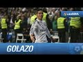 Doble pared y golazo de james 20 en el real madrid  mlaga cf