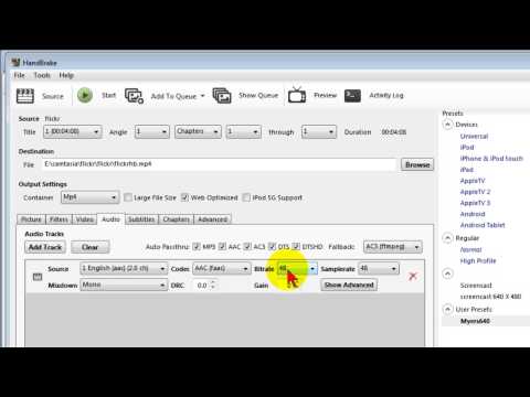 Use the free Handbrake to compress, convert and optimize video files