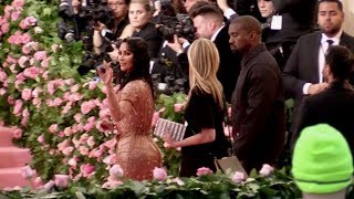 Kim Kardashian and Kanye West at the 2019 MET gala in NYC