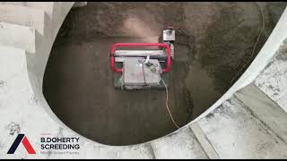 B Doherty Mobile Screed Factory | Laser Guided Screed Robot buddy | working smarter