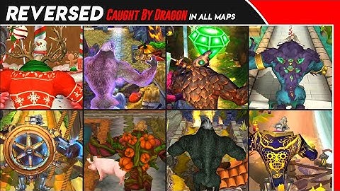 CAUGHT BY DRAGON Reversed - Temple Run 2 ALL MAPS Gameplay | TEMPLE RUN 2 Funny Fails