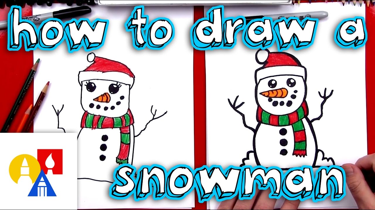 Great How To Make A Snowman Drawing  Don t miss out 