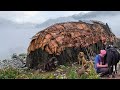 Authentic Life in Himalayan Village | Traditional Cow Milking in Nepal