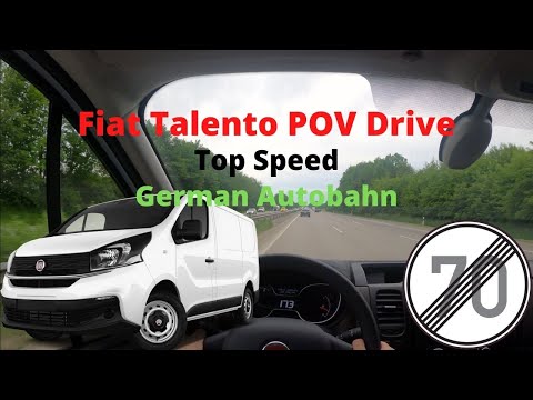 Fiat Talento L2H1 *TOP SPEED* German Autobahn - 0-100 And Break Test | POV | 4K by CarCast