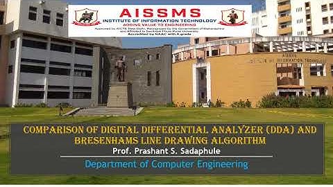 Comparison of DDA and Bresenhams