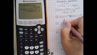 TI 84 Plus - Scientific Notation Calculations
