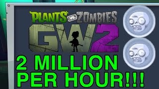 PvZ GW2 Coin Glitch - 2 Million Per Hour! Fish Chest Coins Plants vs Zombies Garden Warfare 2