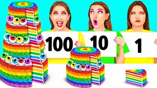 ชาเลนจ์อาหาร 100 ชั้น | ความท้าทายที่ตลก HAHANOM Challenge