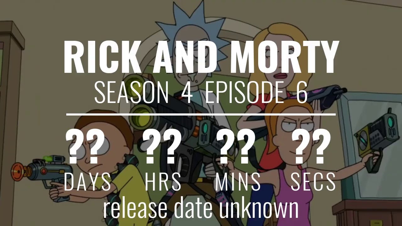 Rick and Morty - Season 4 - Release Dates Countdown - Live Stream