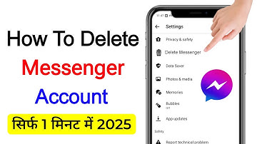 how to delete messenger account permanently 2025 | messenger account ko delete kaise kare