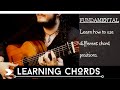 Learning chords course  a major  complete demo