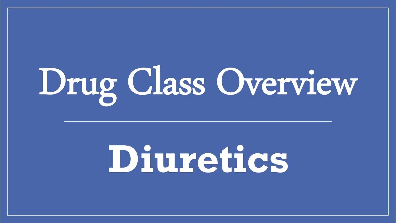 Drug Class Overview Diuretics PTCB PTCE NAPLEX NCLEX Top 200 Drugs Test Prep Drug