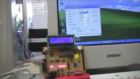Serial communication demo based on AVR study board
