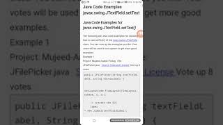 setText() [programcreek.com](5)