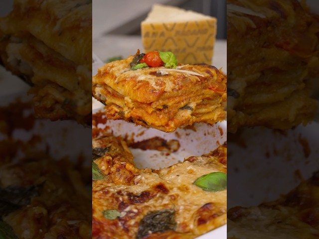 Die schnellste Lasagne mit Brot statt Nudeln und ganz viel Grana Padano. Wie cool ist das denn?!