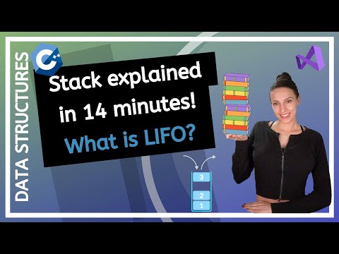 What is STACK data structure in C++? What is LIFO? STL Stack explained in 14 mins! DATA STRUCTURES