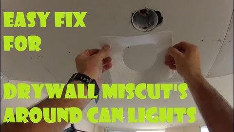 How to repair drywall mistakes around can lights- Easy Fix!! #drywallrepair