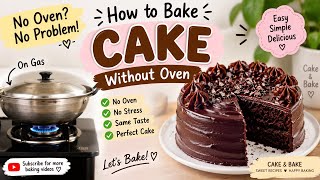 How to bake a cake without an oven! simple and easy method for beginners!  screenshot 3