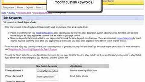 How To Optimize Your eBay Store