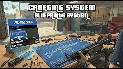 crafting system with blueprints | qbcore, qbox and esx