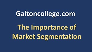 Importance of segmentation