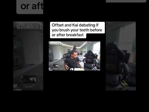 Kai and Offset debate about brushing teeth😂