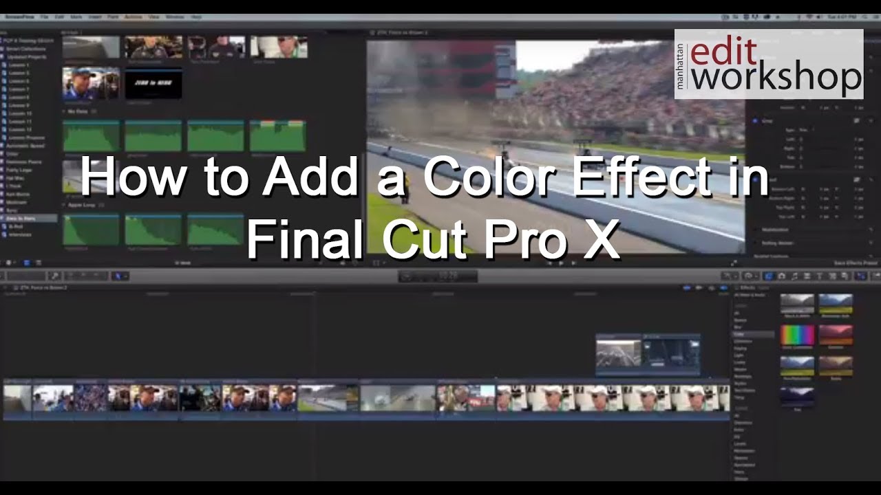 final cut pro x color effects free
