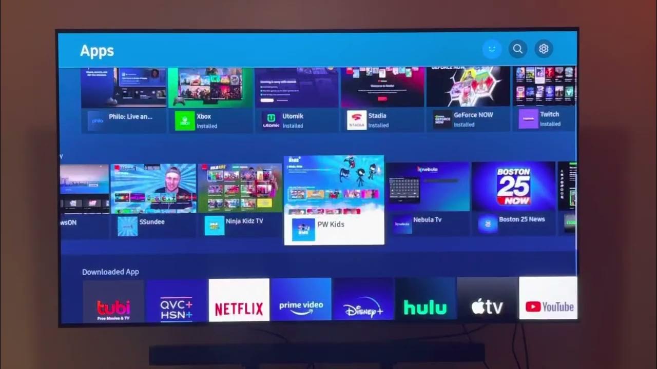 S95B Samsung TV - How to add an app/source to Home Screen, how to move - How To Add App To Home Screen Samsung Tv