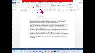 how to add bullets in word document