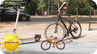 EScooter vs. Fahrrad  was ist das bessere Fortbewegungsmittel? | SAT.1 Frühstücksfernsehen