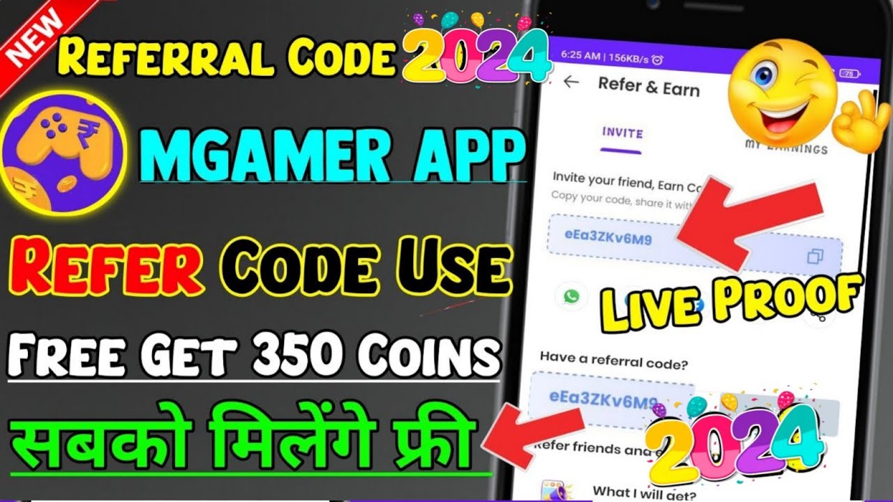 mGamer App Referral Code 2024 | mGamer Have a Referral Code | mGamer Refer Code 2024 | Refer Coins