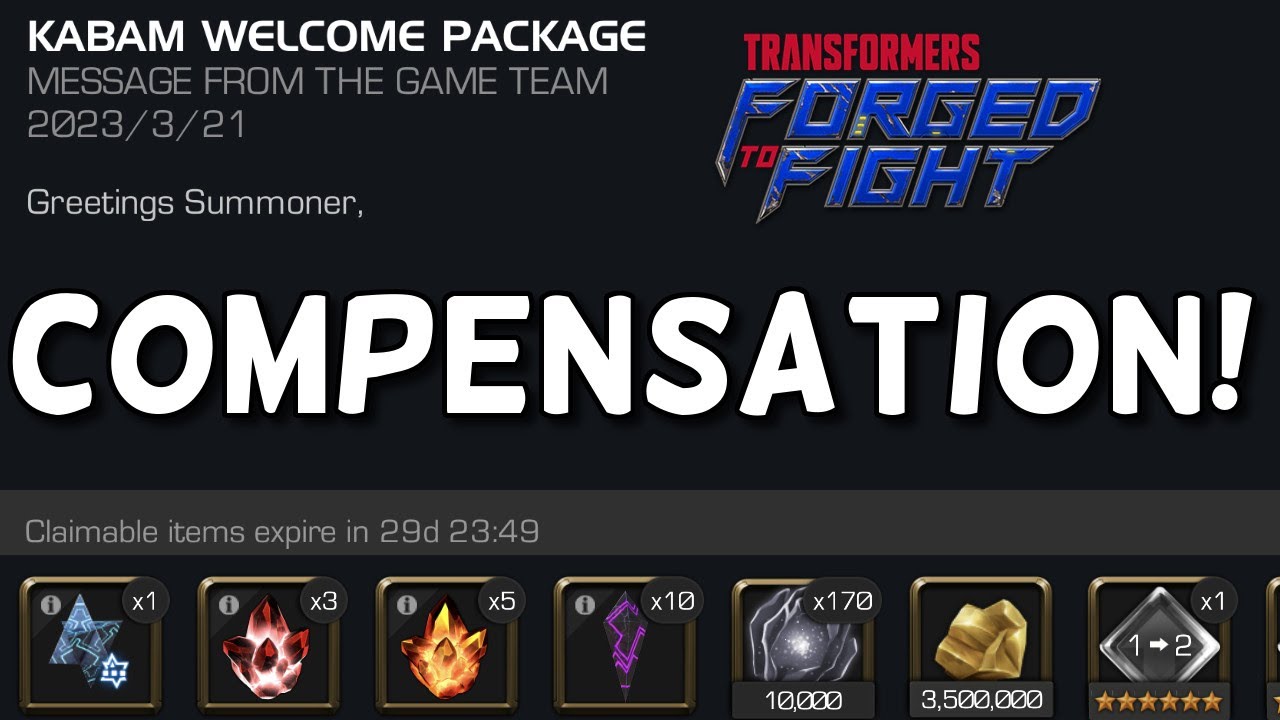 Transformers To Fight Compensation is Out! But there are 2