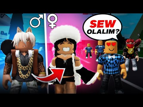 KIZA DÖNÜŞÜP Erkeklerle SEW OLDUM!🤣 TROLL ve AŞK 😍 (ROBLOX Brookhaven🏡RP)