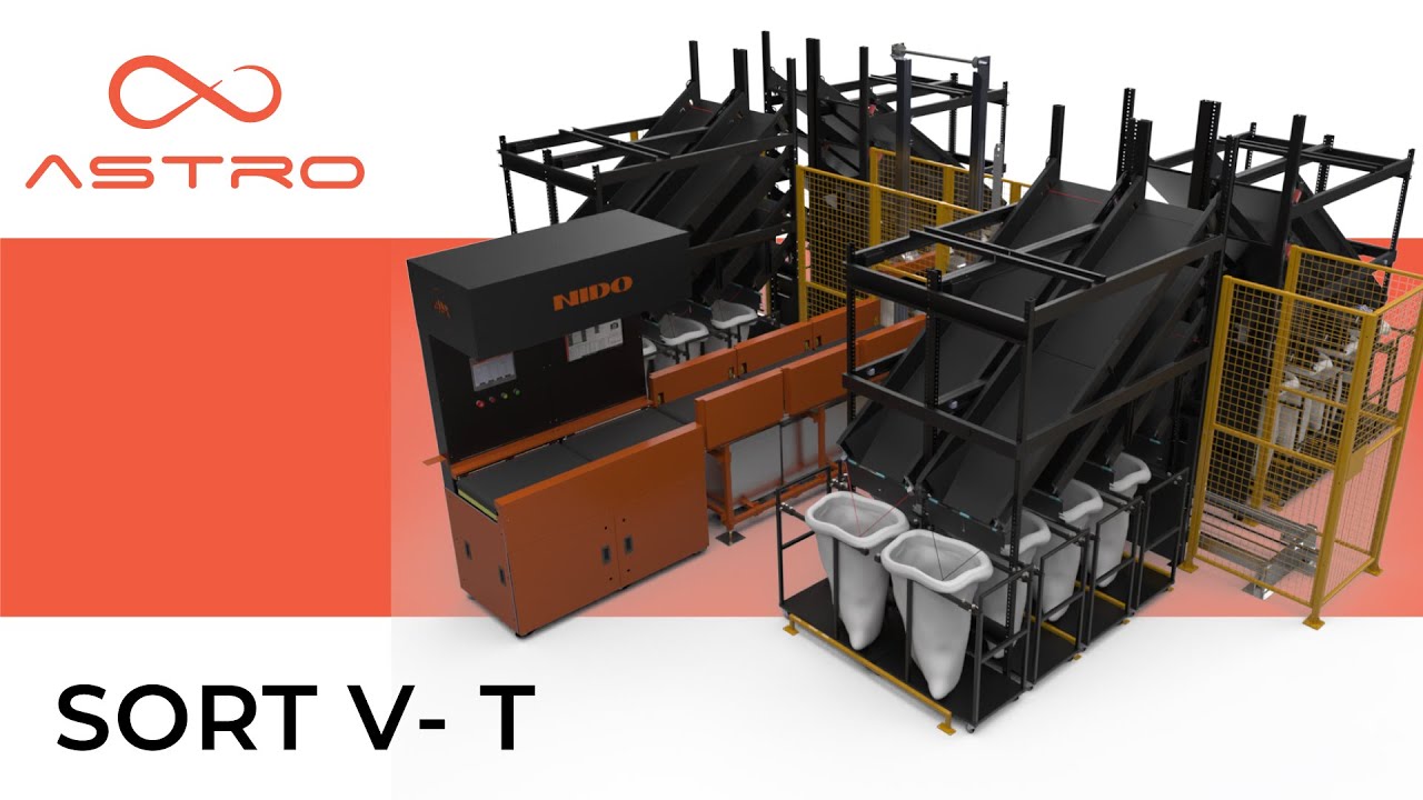 ASTROSort V- T | Sort To Bag Vertical Astro | T Configuration | 32 Bag Destinations