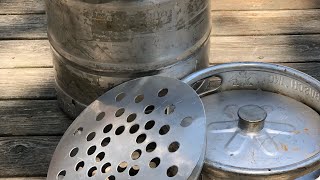 Beer keg crab steamer