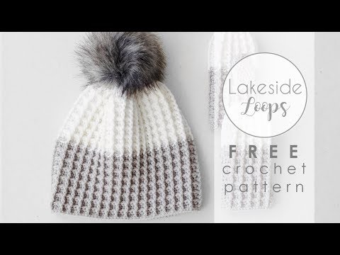 Watson Waffle Hat FREE crochet pattern 