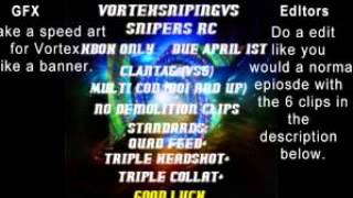 VORTEX CLAN RECRUITMENT PS3 ONLY NOT XBOX DUE 2/15/16