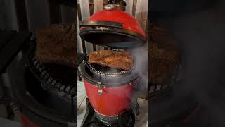 Smoked Brisket Time In The Kamado Joe bbq smokedbrisket kamado brisket