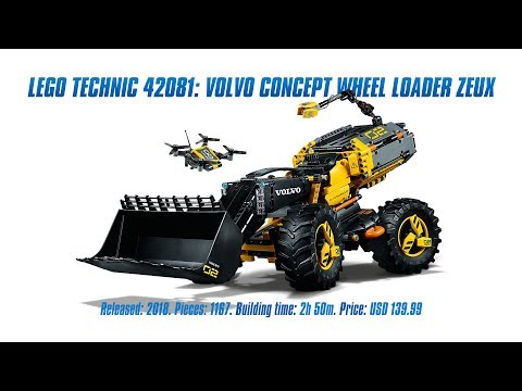 lego-technic-42081:-volvo-concept-wheel-loader-zeux-in-depth-review-&-speed-build-[4k]