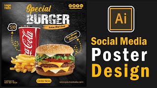 Social Media Post Design in Adobe Illustrator | Consultancy Post Design | Illustrator Tutorials