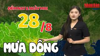 Latest weather forecast for tonight and tomorrow, August 28 | Latest weather forecast today #weather
