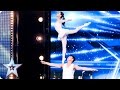 Gao lin  liu xin stun with their elegant acrobatics  auditions week 2  britains got talent 2017