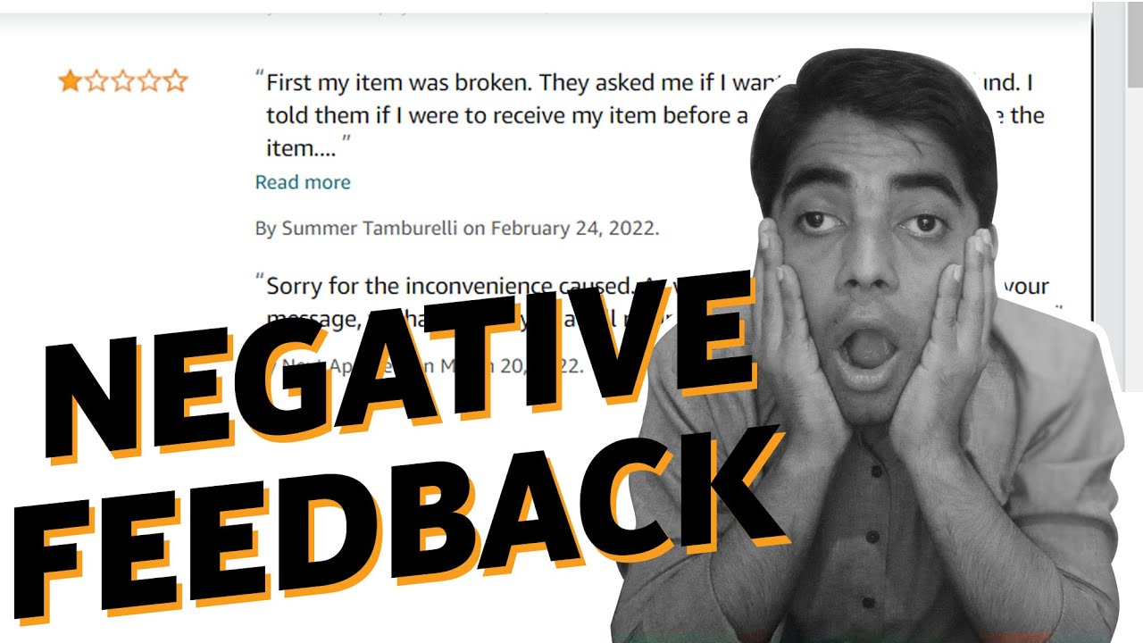 How To Deal With Negative Feedback on Amazon eBay Walmart - Complete ...