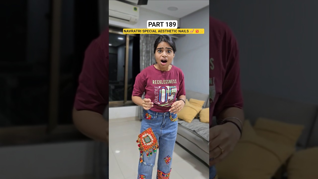 NAVRATRI AESTHETIC NAILS ✨️😱💥 #